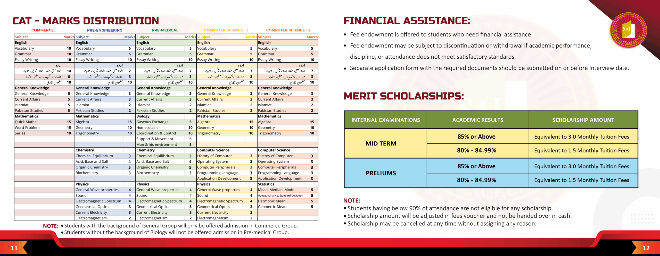 Financial Assistance